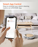 Robot Vacuum and Mop Combo, Works with 2.4G Wifi, Alexa/App/Remote Control, Automatic Self-Charging Robotic Vacuum Cleaner, for Pet Hair, Hard Floor, Low Carpet (V5S Pro Upgraded)