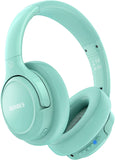 65H Playtime and 6 EQ Music Modes Wireless Headphones with Microphone, Hifi Stereo Foldable Lightweight Headset, Deep Bass for Home Office Cellphone PC