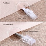 Ethernet Cable 20 Ft, Outdoor&Indoor, 10Gbps Support Cat7 Network, Slim Long Flat Internet LAN Patch Cord, Cat6 Solid High Speed Weatherproof Cable for Router, Modem, PS4/5, Xbox, Gaming, White