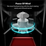 Automatic Dog Dry Food Dispenser for Large Breed with Lock Lid for Naughty Pet, Timed Cat Feeder Low Food LED Indication with Anti-Clog Design up to 50 Portion & 6 Meals Daily