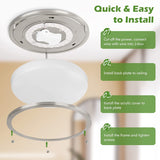 2 Pack 36W LED Ceiling Light Fixture (450W Equiv), 12" Modern Flush Mount Ceiling Lights, Dimmable Ceiling Lamps Super Bright 2000LM, 3000K/4000K/5000K Adjustable for Bedroom Kitchen Bathroom Hallway