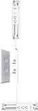 Ultra-Thin Outlet Concealer with Cord Concealer Kit, 3 Outlet, 3-Foot Cord, Universal Size, UL Certified (Ideal for Kitchens, Small Spots & behind Furniture)