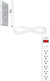 Ultra-Thin Outlet Concealer with Cord Concealer Kit, 3 Outlet, 3-Foot Cord, Universal Size, UL Certified (Ideal for Kitchens, Small Spots & behind Furniture)