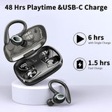 Wireless Earbuds, Bluetooth 5.1 Headphones with Mic, IP7 Waterproof Ear Hooks