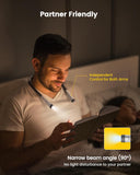 LED Neck Reading Light, Book Light for Reading in Bed, 3 Colors, 6 Brightness Levels, Bendable Arms, Rechargeable, Long Lasting, Perfect for Reading, Knitting, Camping, Repairing
