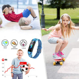 Fitness Watches for Kids, Activity Tracker with Pedometers, Stopwatch, IP68 Waterproof, 11 Sport Modes Smart Watch for Kids Age 6-16 Years Old