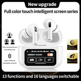 Visible Touch Screen Control,Envrionmental Noise Cancelling, Bluetooth 5.0, Anc,Enc,Hands Free Calling, White