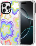 Case for Iphone 13 Pro, [Buffertech 6.6Ft Military-Grade Drop Protection] [Anti Peel off Tech] Clear TPU Bumper Phone Case Cover Design - Colorful Paw