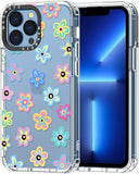 Case for Iphone 13 Pro, [Buffertech 6.6Ft Military-Grade Drop Protection] [Anti Peel off Tech] Clear TPU Bumper Phone Case Cover Design - Colorful Paw