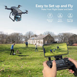 GPS Drones with 4K Night Vision, 3-Aix Gimbal, 2Mile Long Range, 75Mins Flight Time Professional Drone with 3 Battery, Auto Return+Follow Me+Fly Around+Beginner Mode for Kid