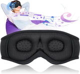 3D Sleep Mask Bluetooth Wireless Music Eye Mask, Sleeping Headphones for Side Sleepers Sleep Mask with Bluetooth Headphones Ultra-Thin Stereo Speakers Perfect for Sleeping