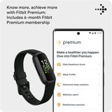 Health &-Fitness-Tracker with Stress Management, Workout Intensity, Sleep Tracking, 24/7 Heart Rate and More, Midnight Zen/Black One Size (S & L Bands Included)