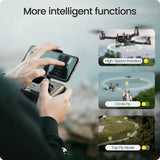 HS440 Foldable 1080P Wifi Camera for Adult Beginners and Kids; Voice Gesture Control RC Quadcopter with Modular Battery for Long Flight Time, Auto Hover, Carrying Case