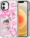 Case for Iphone 13 Pro, [Buffertech 6.6Ft Military-Grade Drop Protection] [Anti Peel off Tech] Clear TPU Bumper Phone Case Cover Design - Colorful Paw