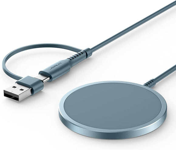 Magnetic Wireless Charger Compatible with Magsafe Charger/Iphone 16E/16/16 Plus/16 Pro/16 Pro Max/15 14 13 12 Series, Wireless Mag Safe Charging Pad, Mag Charger (Blue)