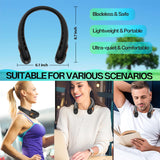 Portable Neck Fans, Upgrade 360° Airflow, Super Quiet, 3 Speeds, 4000Mah Personal Wearable Neck Fan, Upgraded Cooling Air Volume USB Rechargeable Hands Free Fan