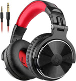 Wired over Ear Headphones Studio Monitor & Mixing DJ Stereo Headsets with 50Mm Neodymium Drivers and 1/4 to 3.5Mm Jack - Black