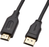  HDMI Display Cable, Uni-Directional, 4K@30Hz, 1920X1200, 1080P, Gold-Plated Plugs, 6 Foot - Pack of 10