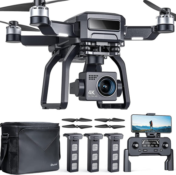 GPS Drones with 4K Night Vision, 3-Aix Gimbal, 2Mile Long Range, 75Mins Flight Time Professional Drone with 3 Battery, Auto Return+Follow Me+Fly Around+Beginner Mode for Kid