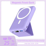  Magnetic Portable Charger with USB-C Cable 3 Power Output Ports LED Display 22.5W PD Fast Charging Magnetic Battery Pack Only for Iphone 15/14/13/12/Mini/Pro Max