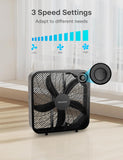 Fan for Full-Force Circulation with Air Conditioner, Upgrade Floor Fan, Black, Medium