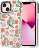 Case for Iphone 13 Pro, [Buffertech 6.6Ft Military-Grade Drop Protection] [Anti Peel off Tech] Clear TPU Bumper Phone Case Cover Design - Colorful Paw
