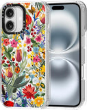 Case for Iphone 13 Pro, [Buffertech 6.6Ft Military-Grade Drop Protection] [Anti Peel off Tech] Clear TPU Bumper Phone Case Cover Design - Colorful Paw