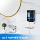 Automatic Soap Dispenser Wall Mount 600Ml/21Fl.Oz, Touchless Electric Sensor Pump Battery Operated for Offices Home Kitchen Bathroom Hotel Restaurant Commercial