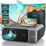 Projector with Wifi 6 and Bluetooth 5.2,  Pro V9 600 ANSI Native 1080P Outdoor Movie Projector, Auto 6D Keystone & 50% Zoom, Home Theater Projector for Phone/Tv Stick/Pc