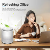 300 Sq.Ft Air Purifiers for Bedroom, H13 True HEPA Filter, Remove 99.9% Smoke Dust, White, HKJ-50A