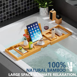 Expandable Bath Tray - Unique House Warming Gifts, New Home, Anniversary , Bridal Shower Gift for Women