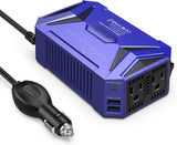 300Watt Wave Power Inverter Car Adapter DC 12V to AC 110V with 4.2A Dual Smart USB Ports