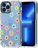 Case for Iphone 13 Pro, [Buffertech 6.6Ft Military-Grade Drop Protection] [Anti Peel off Tech] Clear TPU Bumper Phone Case Cover Design - Colorful Paw