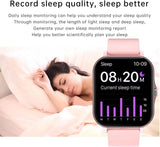 Tracker Watch for Android/Ios - IP68, Heart Rate/Blood Oxygen/Sleep Monitoring, 8 Sports Modes, Breath Training, Weather Updates - 1.69-Inch Display for Men and Women (Rose Gold)