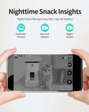 6L Automatic Pet Feeder for Cats and Dogs,1080P Camera,App Control,Voice Recorder,Timed Feeder for Schedule Feeding, Dual Power Supply,Wifi Pet Food Dispenser with App Control
