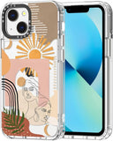 Case for Iphone 13 Pro, [Buffertech 6.6Ft Military-Grade Drop Protection] [Anti Peel off Tech] Clear TPU Bumper Phone Case Cover Design - Colorful Paw