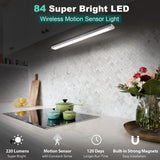 Super Bright under Cabinet Lighting, Motion Sensor Light Indoor, Wireless Lights, 3200Mah Rechargeable Battery Operated Lights, 120 Days Run Time