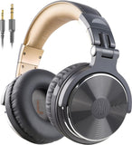 Wired over Ear Headphones Studio Monitor & Mixing DJ Stereo Headsets with 50Mm Neodymium Drivers and 1/4 to 3.5Mm Jack - Black