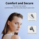 Wireless Earbuds 60H Playback LED Power Display Earphones with Wireless Charging Case IPX5 Waterproof In-Ear Earbuds with Mic for TV Smart Phone Laptop Computer Sports