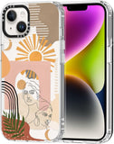 Case for Iphone 13 Pro, [Buffertech 6.6Ft Military-Grade Drop Protection] [Anti Peel off Tech] Clear TPU Bumper Phone Case Cover Design - Colorful Paw