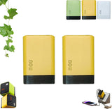 3 in 1 Charger, Scalable 80W Max Fast Charger Module with Type-C Cable and 2 USB Ports, Retractable Phone Charger, for Iphone, Phone and Laptops (Yellow 2Pcs)