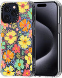 Case for Iphone 13 Pro, [Buffertech 6.6Ft Military-Grade Drop Protection] [Anti Peel off Tech] Clear TPU Bumper Phone Case Cover Design - Colorful Paw