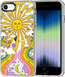 Case for Iphone 13 Pro, [Buffertech 6.6Ft Military-Grade Drop Protection] [Anti Peel off Tech] Clear TPU Bumper Phone Case Cover Design - Colorful Paw