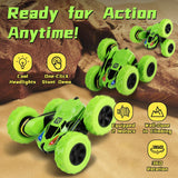 RC Stunt Car - Double-Sided 360-Degree Flip and Rotation, Green