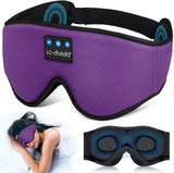 3D Sleep Mask Bluetooth Wireless Music Eye Mask, Sleeping Headphones for Side Sleepers Sleep Mask with Bluetooth Headphones Ultra-Thin Stereo Speakers Perfect for Sleeping