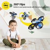 Mini Drone Nano Quadcopter Indoor Small Helicopter Plane with Auto Hovering, 3D Flips, Headless Mode and 3 Batteries, Great Gift Toy for Boys and Girls, Blue