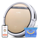 Robot Vacuum and Mop Combo, Works with 2.4G Wifi, Alexa/App/Remote Control, Automatic Self-Charging Robotic Vacuum Cleaner, for Pet Hair, Hard Floor, Low Carpet (V5S Pro Upgraded)