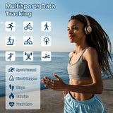 Smart Ring Health Tracker, Sleep Tracker Ring with Heart Rate, Waterproof Fitness Ring for Activity Monitoring/Steps/Distance/Calories,Air Gestures,Up to 7Day Battery,For Ios Android(Stylish Silver#8)