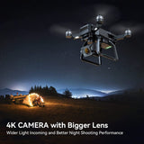 GPS Drones with 4K Night Vision, 3-Aix Gimbal, 2Mile Long Range, 75Mins Flight Time Professional Drone with 3 Battery, Auto Return+Follow Me+Fly Around+Beginner Mode for Kid