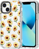 Case for Iphone 13 Pro, [Buffertech 6.6Ft Military-Grade Drop Protection] [Anti Peel off Tech] Clear TPU Bumper Phone Case Cover Design - Colorful Paw